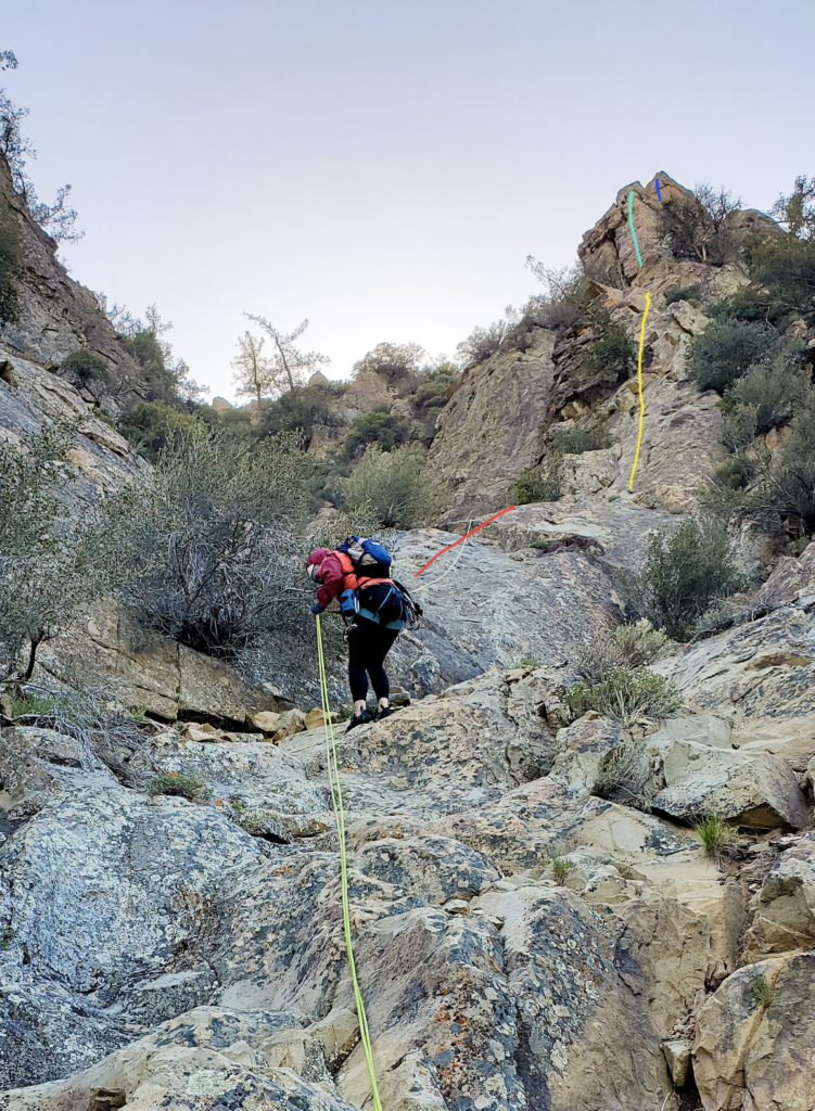 rock climbing in ojai the fortress topo