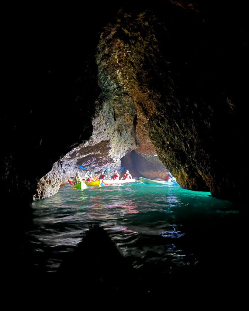 sea cave kayaking scorpion cove