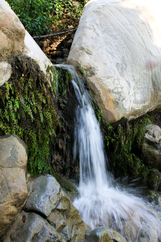 santa barbara waterfall on tangerine falls trail hike