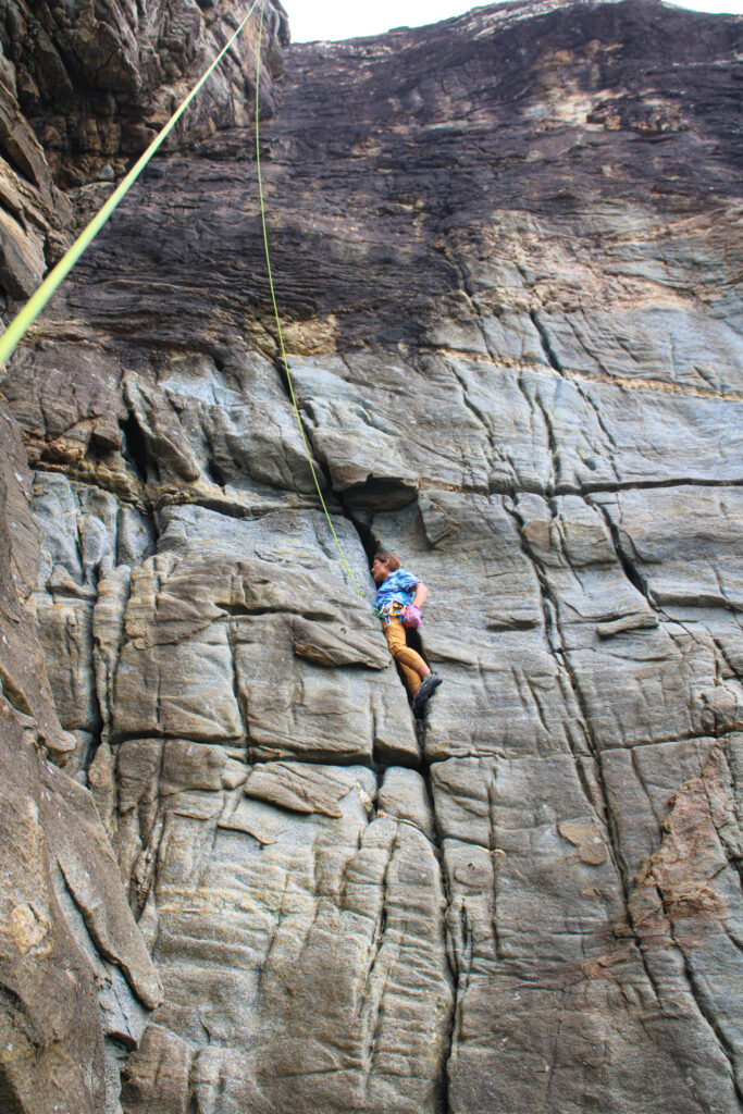 new zealand rock climbing at Charleston