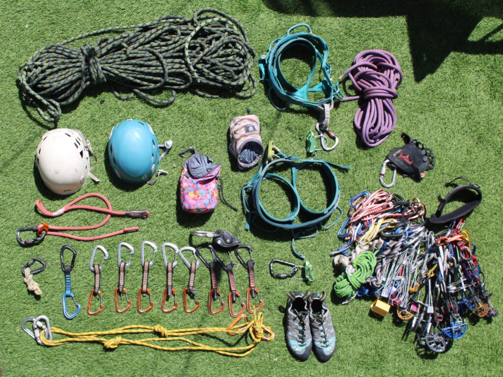 trad climbing gear