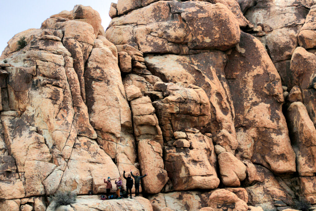 rock climbing trip to joshua tree