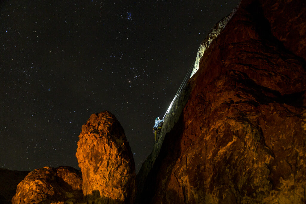 new jack city rock climbing night climb