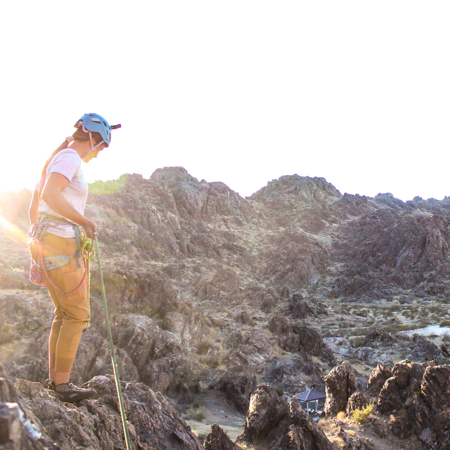 Rock climbing in New Jack City, CA