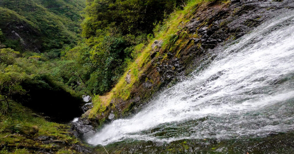 rappelling waterfalls