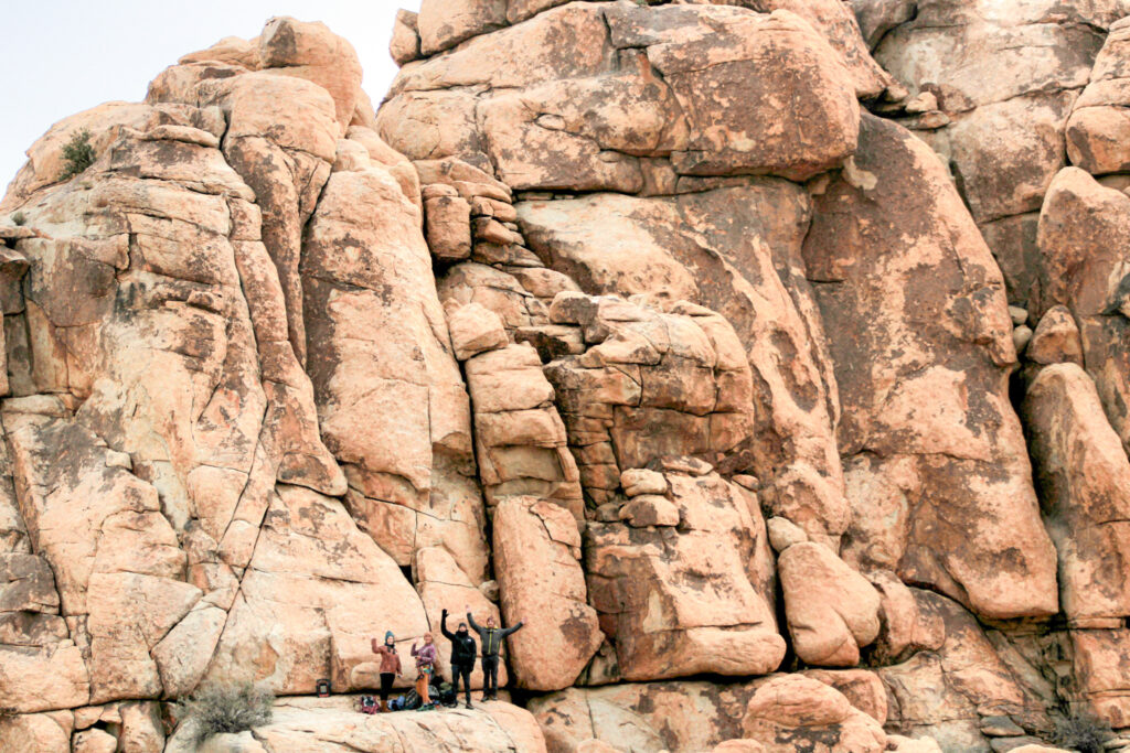 beginner rock climbing Joshua Tree