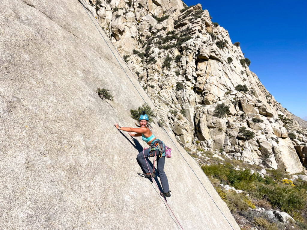 climbing in bishop