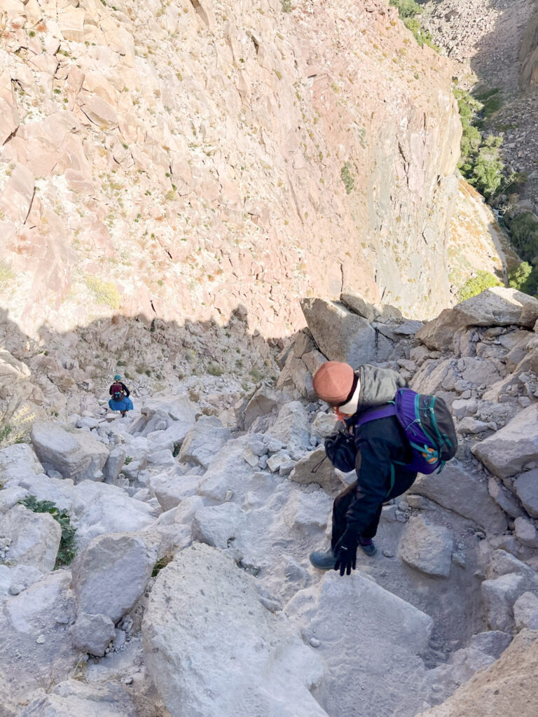 climbing in Bishop