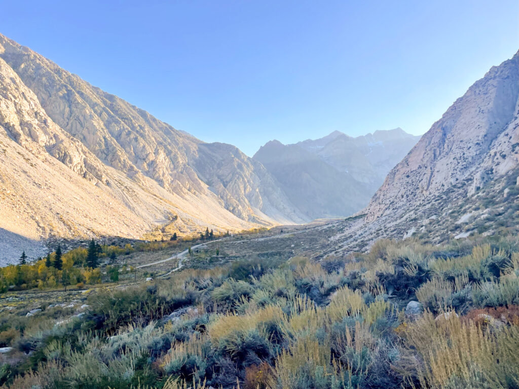 climbing in bishop pine creek