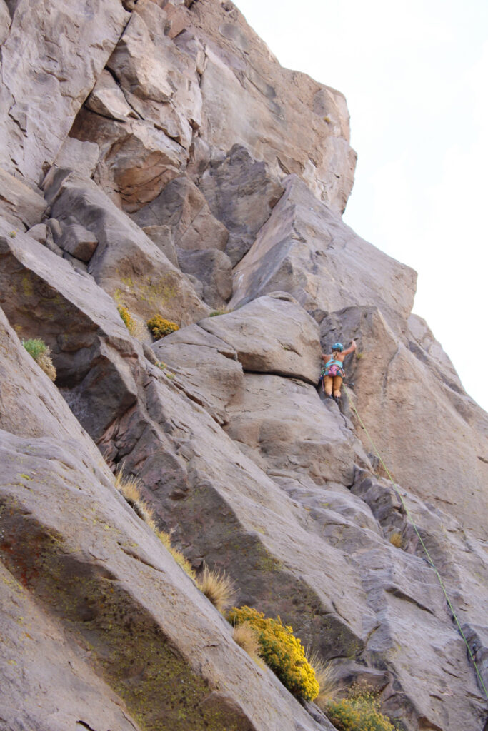 sport climbing in bishop Owens river upper gorge