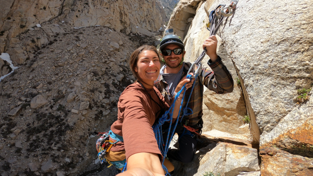 multi pitch sport climbing in Bishop