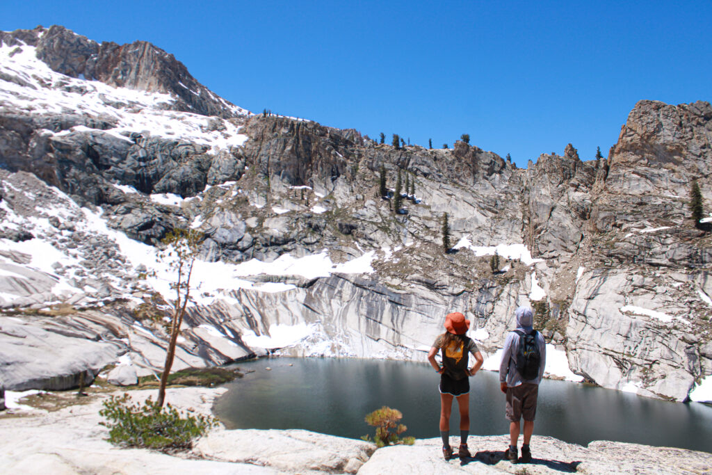 backpacking in sequoia pear lake
