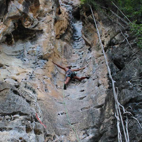 Rock Climb Groove Tube, Thailand